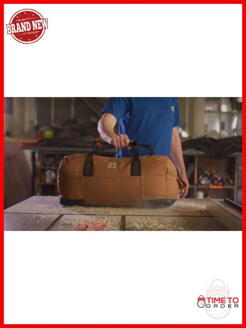 Vertical Open Tote, Durable Water-Resistant Tote Bag